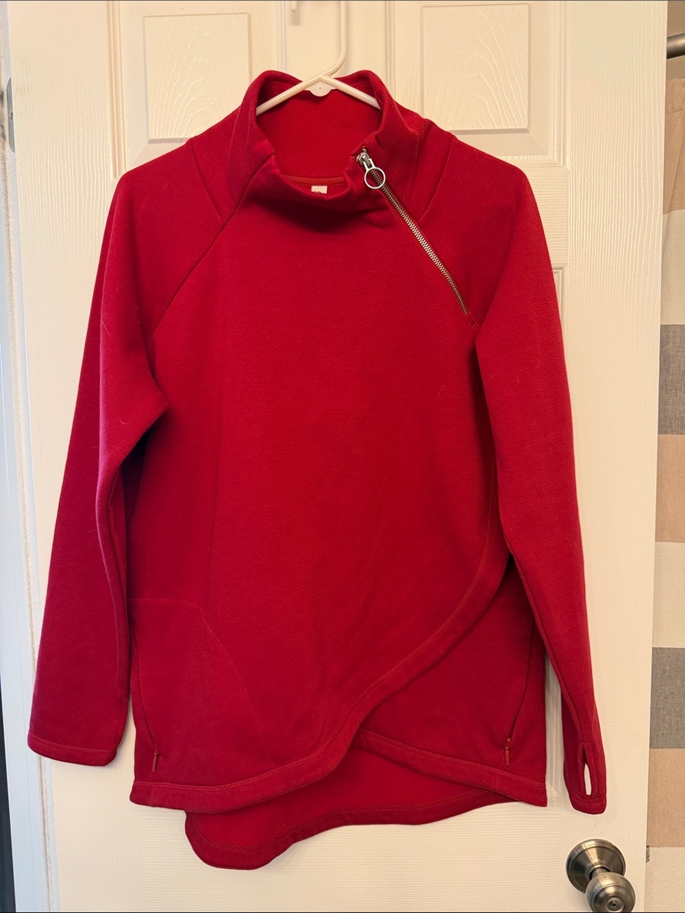 Cozy Karma Asymmetrical Zip Pullover